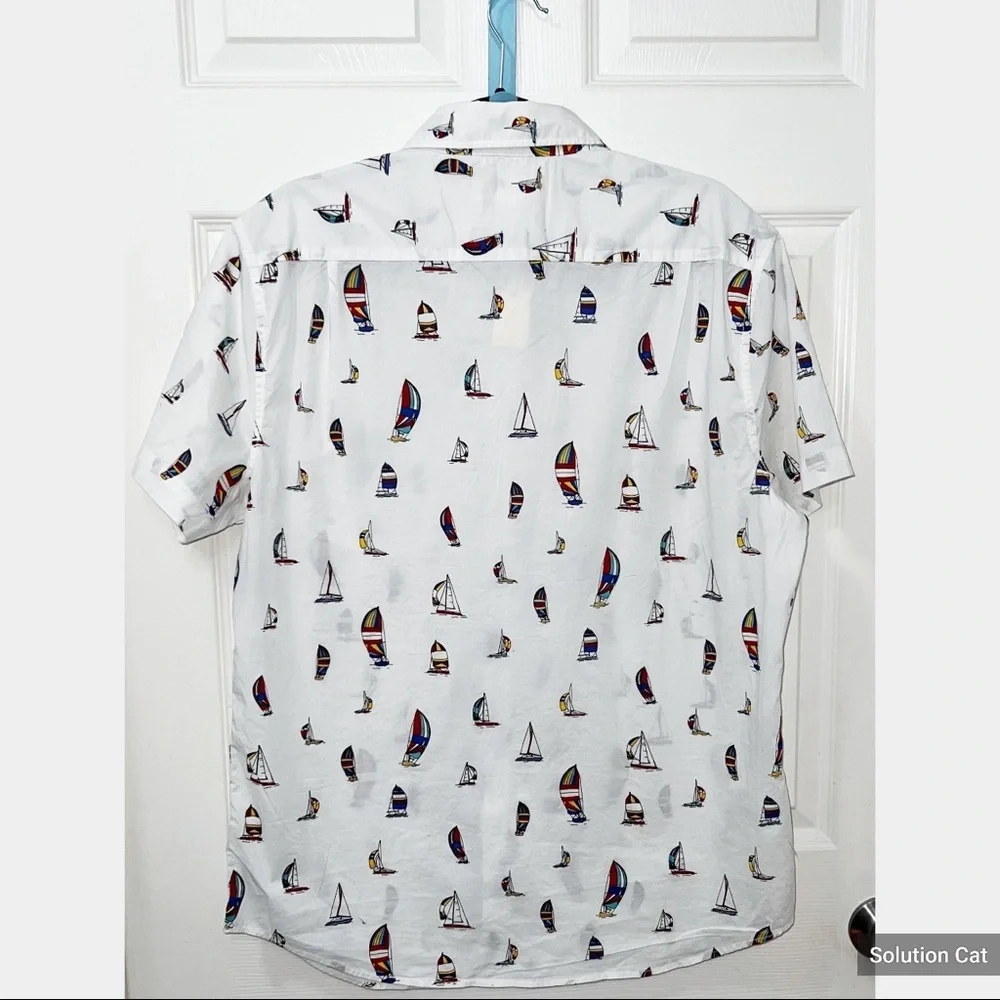 New Aeropostale - Cotton Blend Regular Fit White Men's Casual Size Large